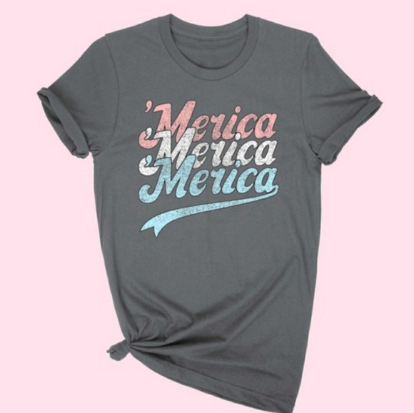 Bella Canvas Merica Graphic Tee - Picture 2 of 2